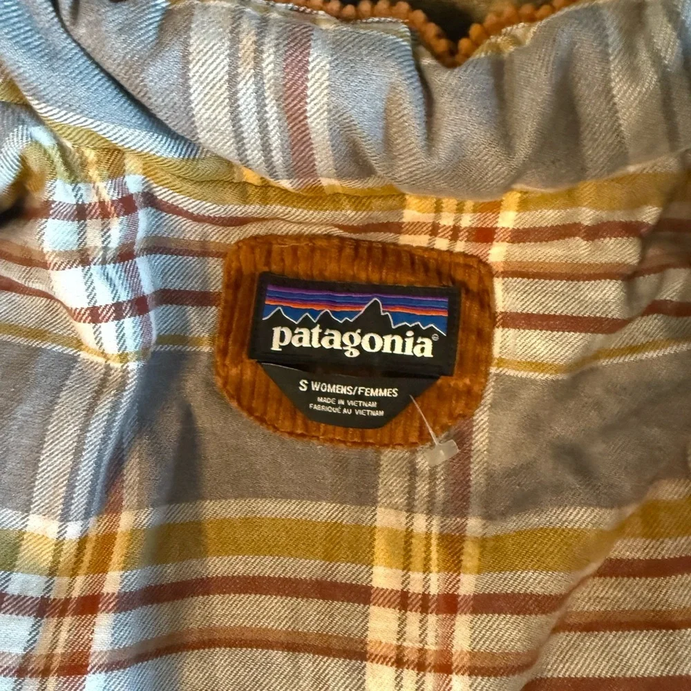 New🌟 Patagonia Womens Fjord Cord Corduroy S Down Puffer Coat Jacket - Picture 5 of 5